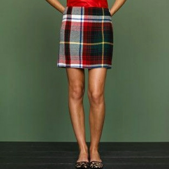 J. Crew Dresses & Skirts - J.Crew Yellow Plaid Tartan Mini Skirt